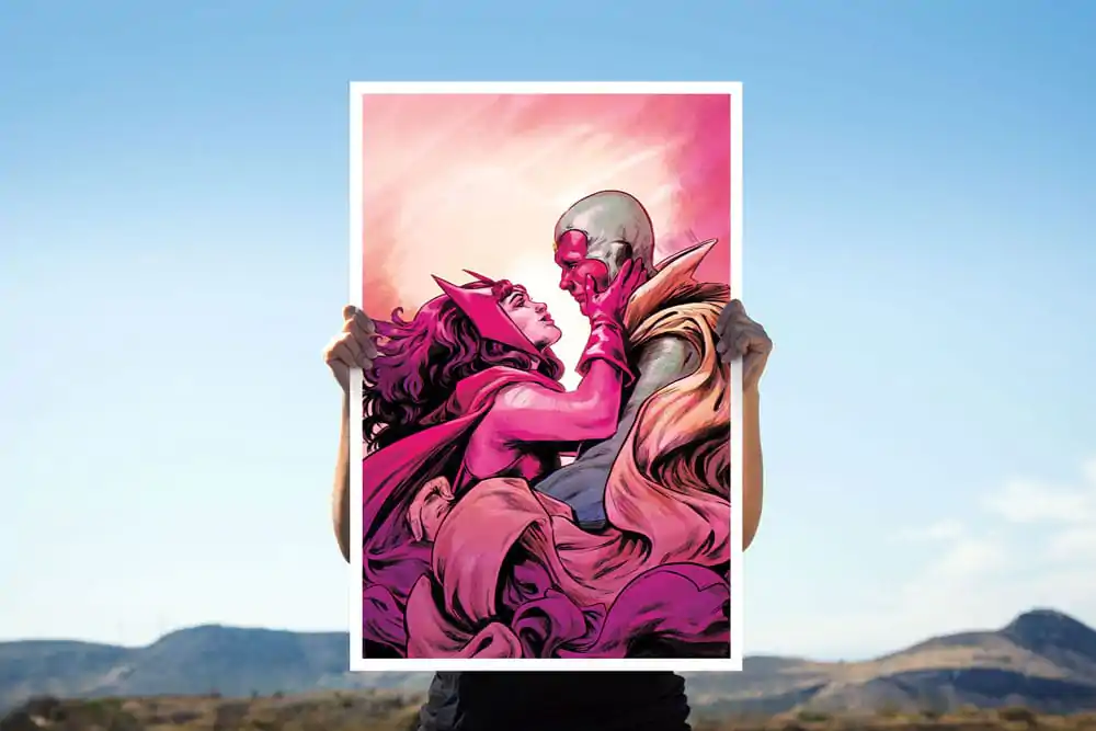 Marvel Art Print Scarlet Witch & Vision 41 x 61 cm - nerámovaný produktová fotografia