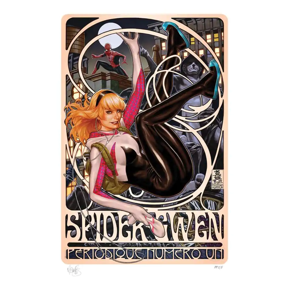 Marvel Art Print Spider-Gwen: Périodique Numéro Un 46 x 61 cm - nezarámovaný termékfotó