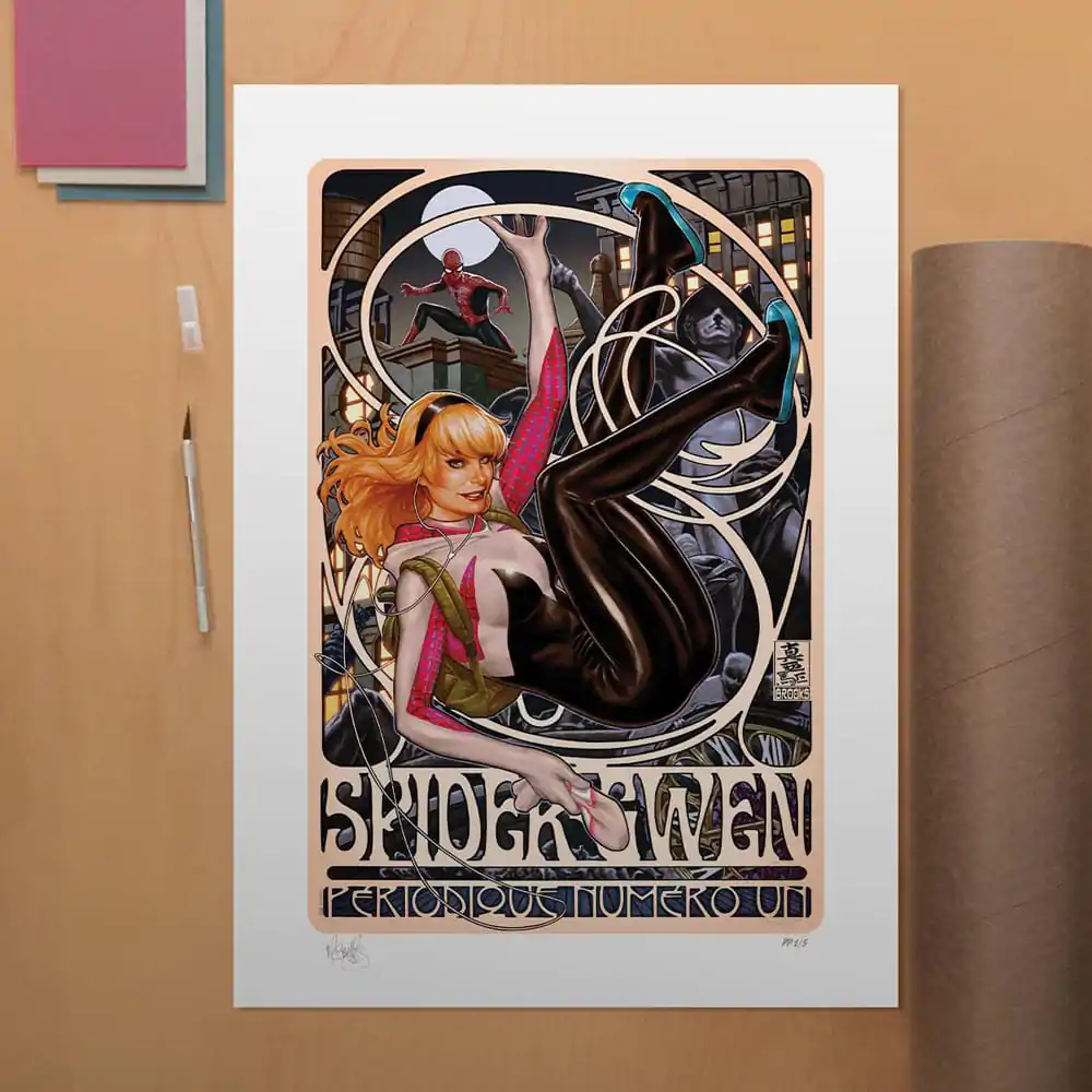 Marvel Art Print Spider-Gwen: Périodique Numéro Un 46 x 61 cm - nezarámovaný termékfotó