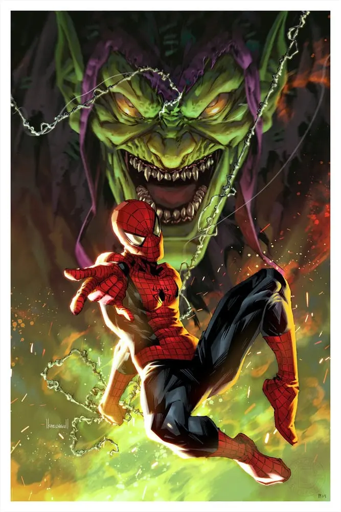 Marvel Art Print Spider-Man vs Green Goblin 41 x 61 cm - bez rámu produktová fotografia