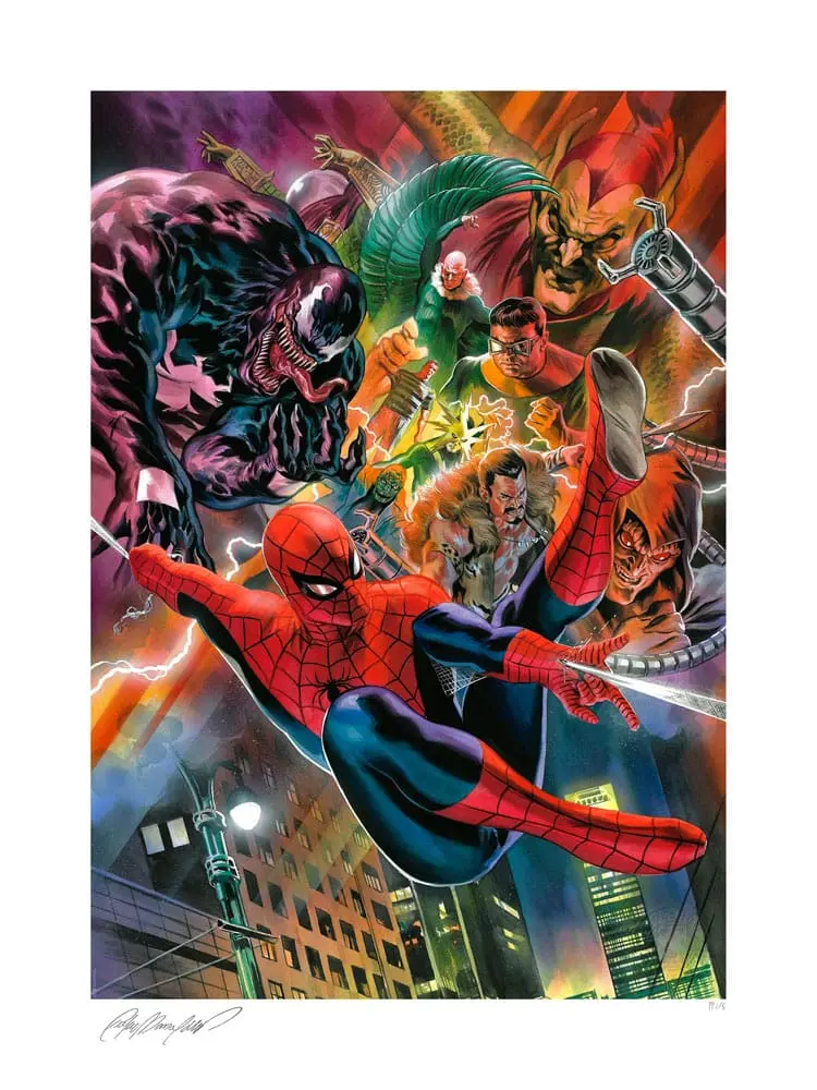 Marvel Art Print Spider-Man vs the Sinister Six 46 x 61 cm - bez rámu produktová fotografia