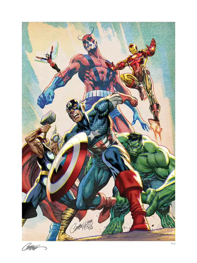 Marvel Art Print The Avengers 46 x 61 cm - nerámovaný produktová fotografia