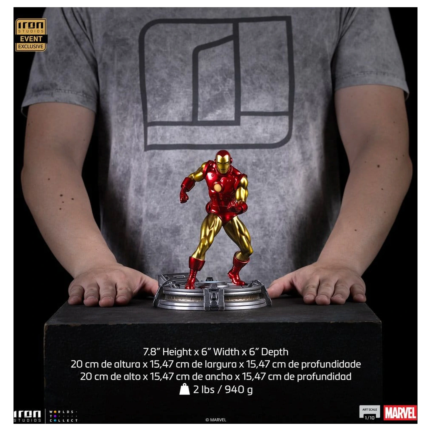 Marvel Art Scale Socha 1/10 Iron Man (CCXP Exclusive 2025) 20 cm produktová fotografia