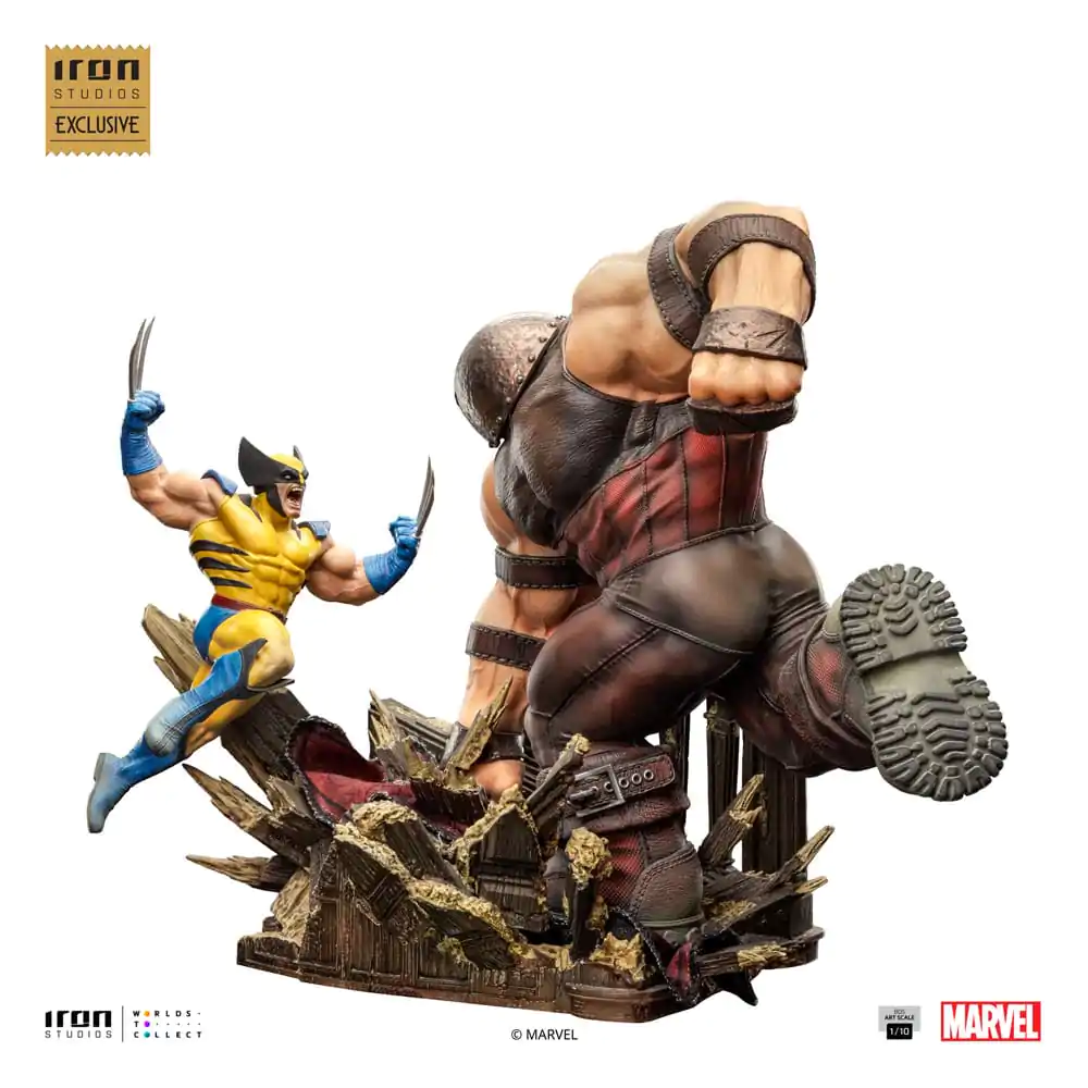 Marvel BDS Art Scale socha 1/10 Wolverine vs Juggernaut heo EU Exclusive 30 cm termékfotó