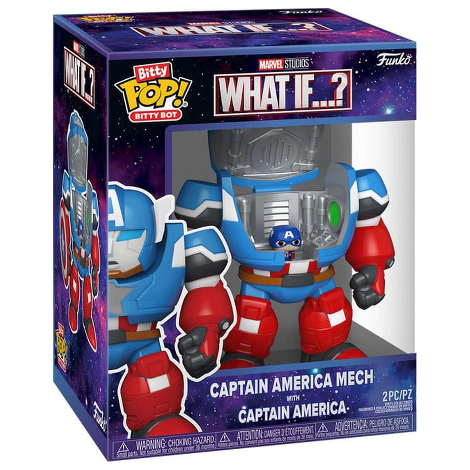 Marvel Bitty Funko POP! Bots figúrka WI- CA Mech s viečkom 11,7 cm produktová fotografia