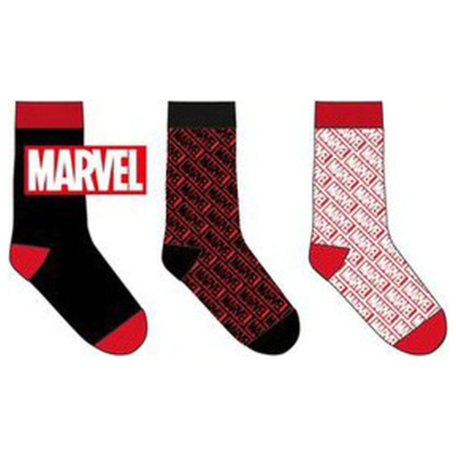 Marvel Black Pánske ponožky 43/46 produktová fotografia