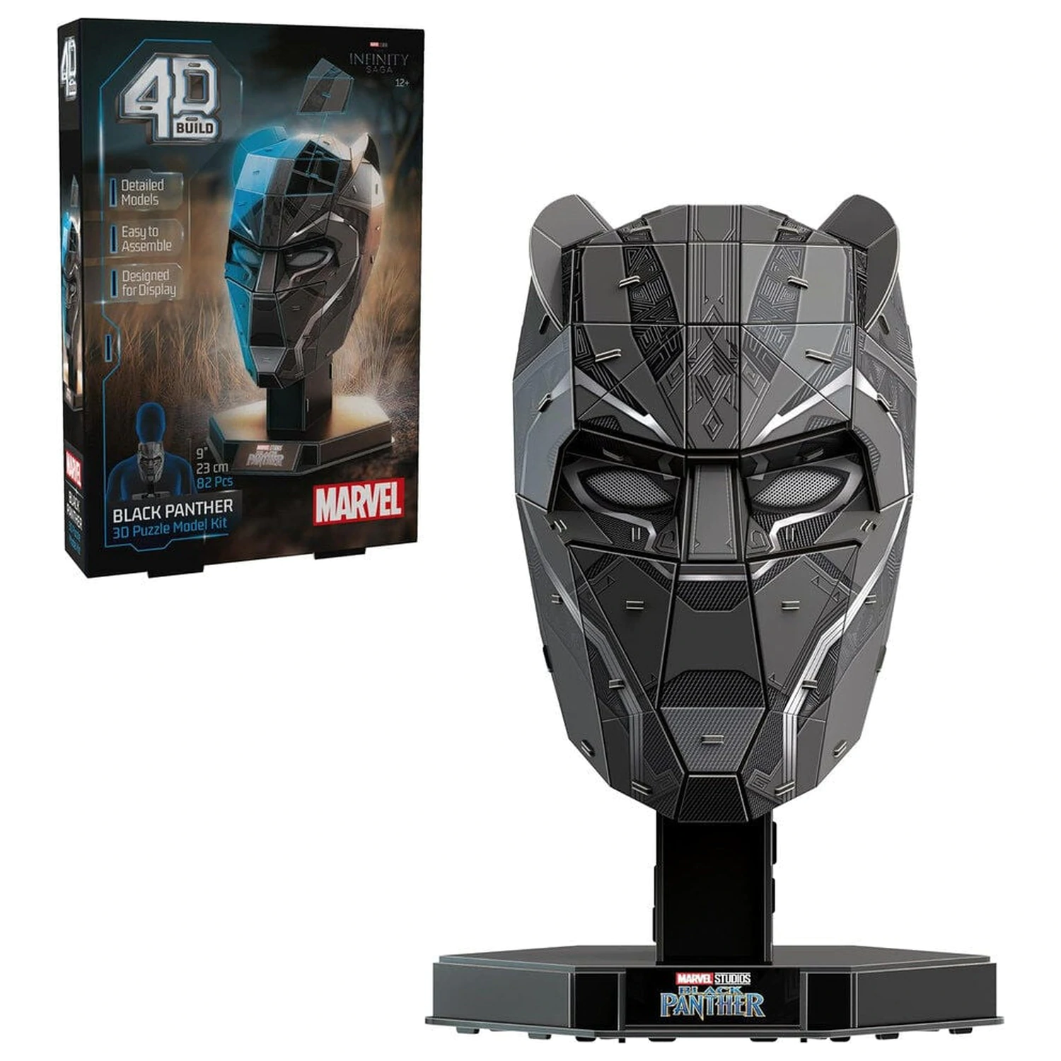 Marvel Black Panther busta 3D puzzle produktová fotografia