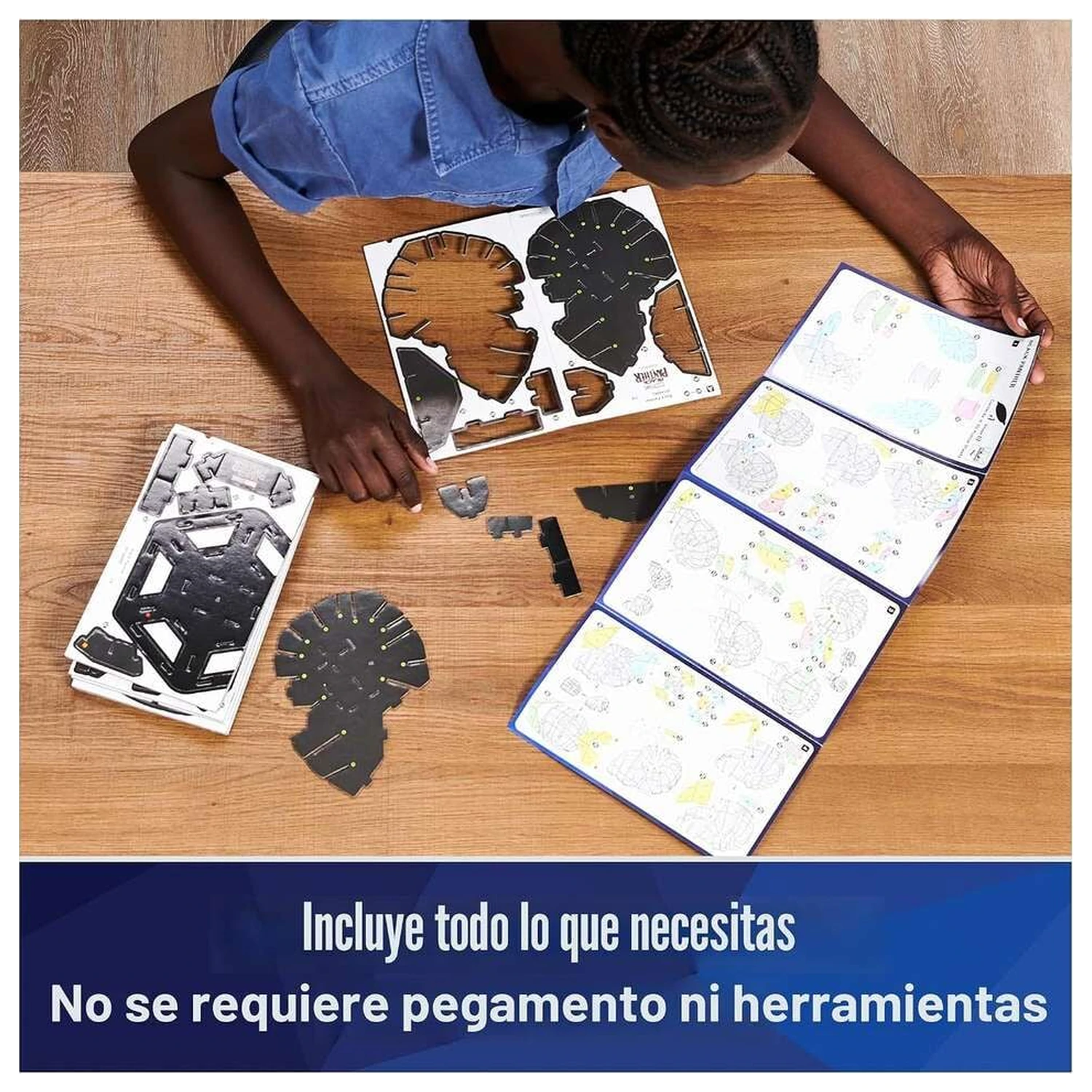 Marvel Black Panther busta 3D puzzle produktová fotografia