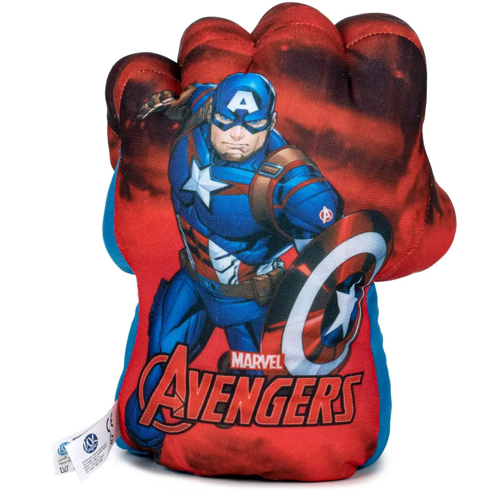 Marvel Avengers Kapitán Amerika kesztyű plüss figura 27 cm termékfotó