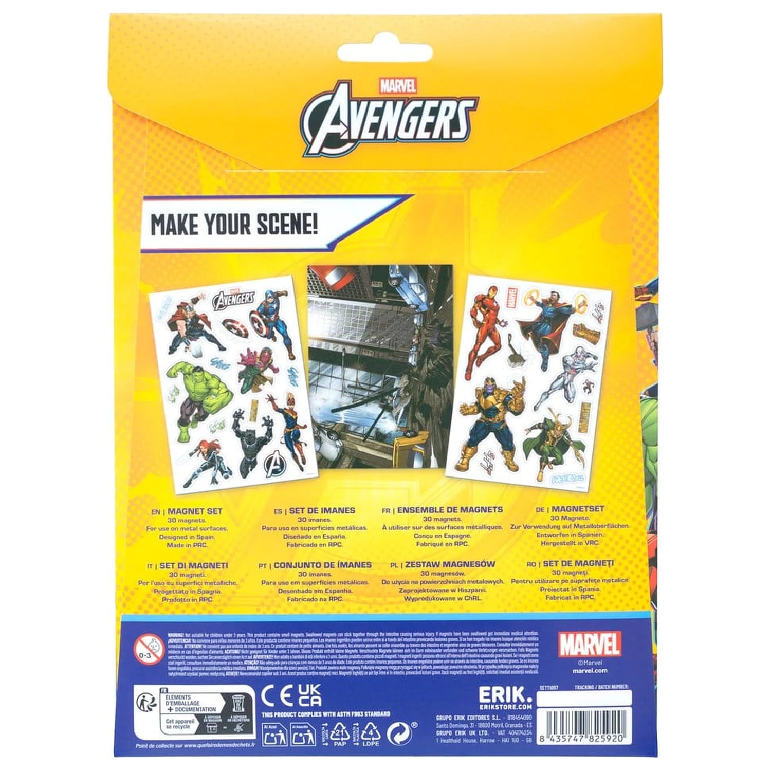 Marvel Die-Cut magnetová súprava Avengers produktová fotografia