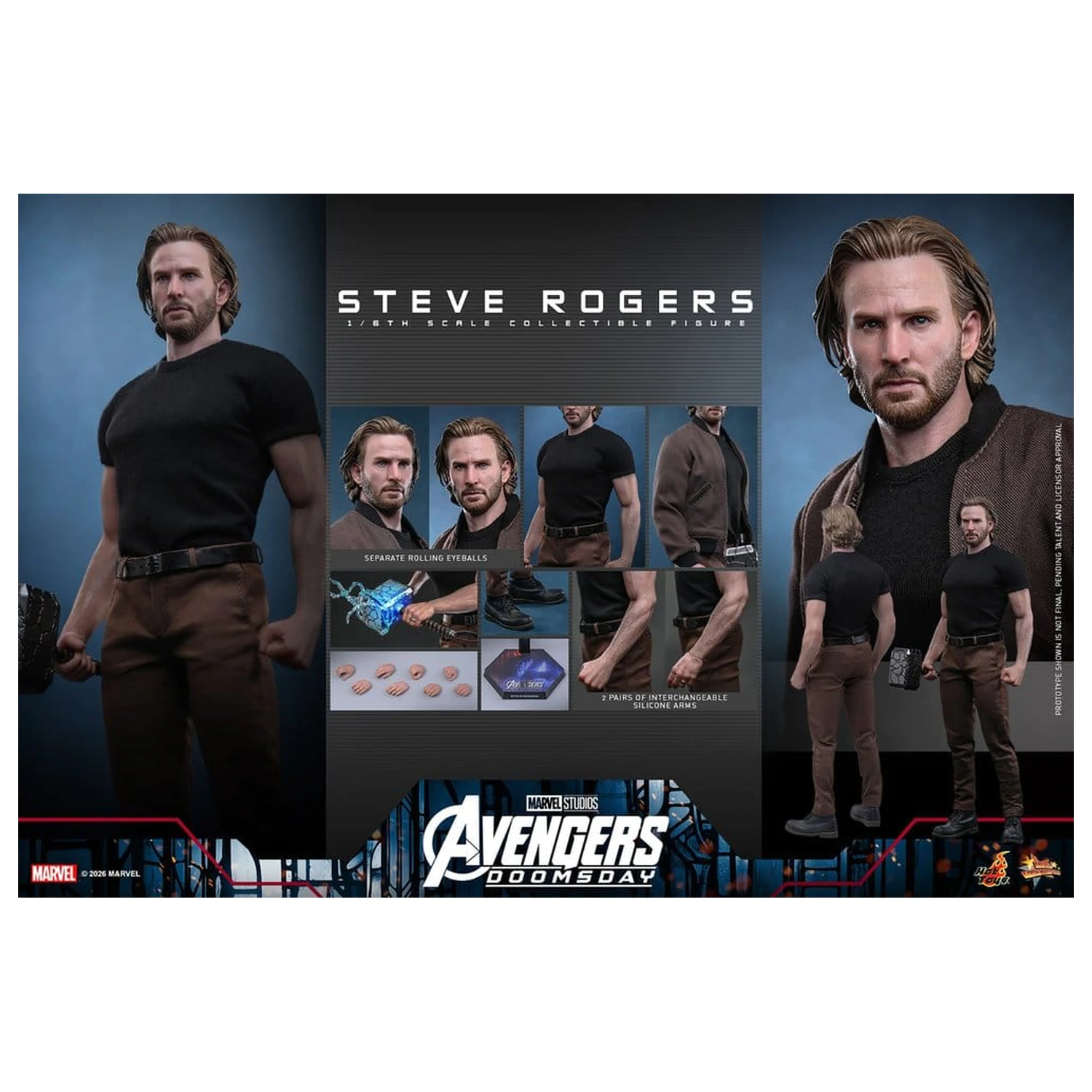 Marvel Avengers: Doomsday Movie Masterpiece zberateľská figúrka 1/6 Steve Rogers 31 cm produktová fotografia