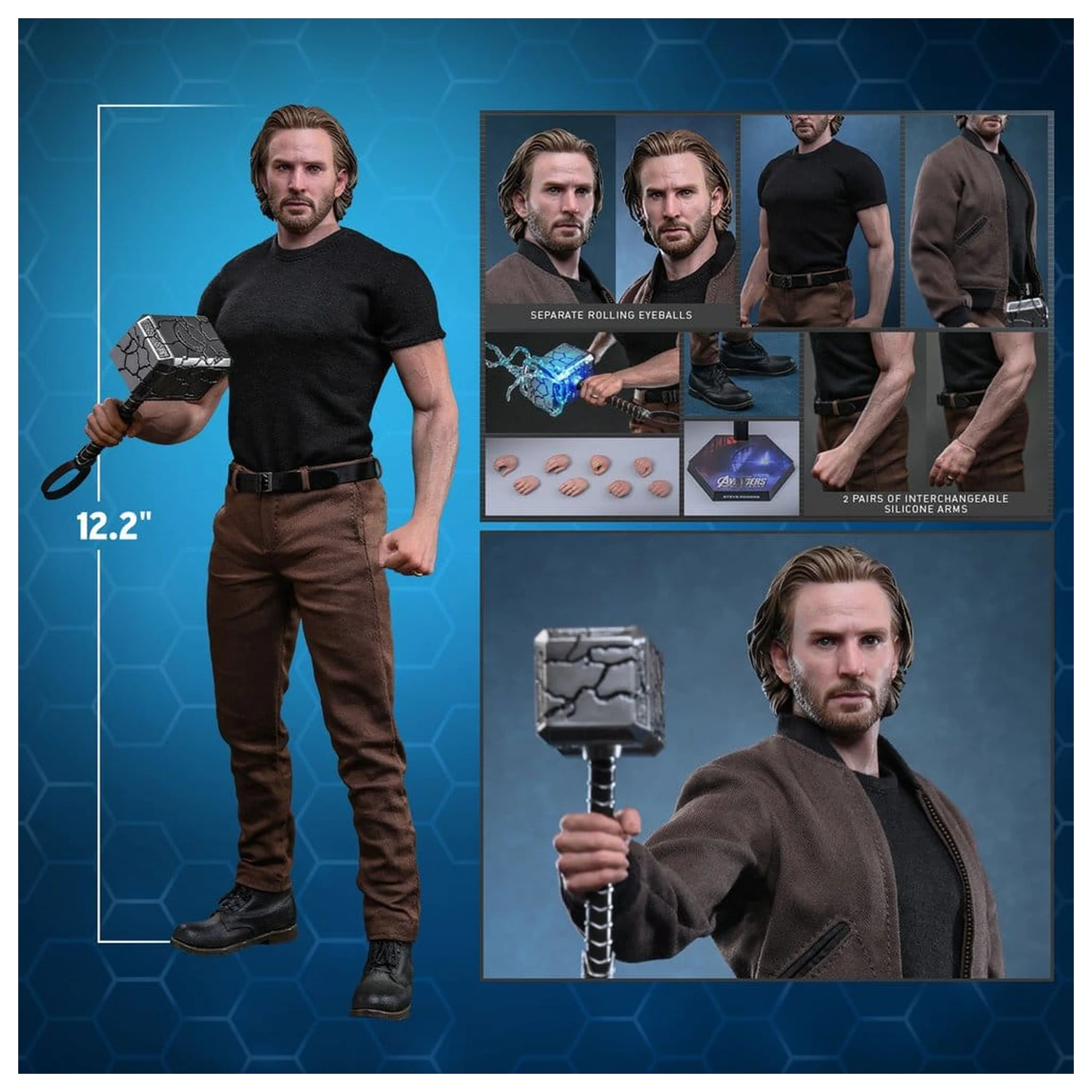 Marvel Avengers: Doomsday Movie Masterpiece zberateľská figúrka 1/6 Steve Rogers 31 cm produktová fotografia