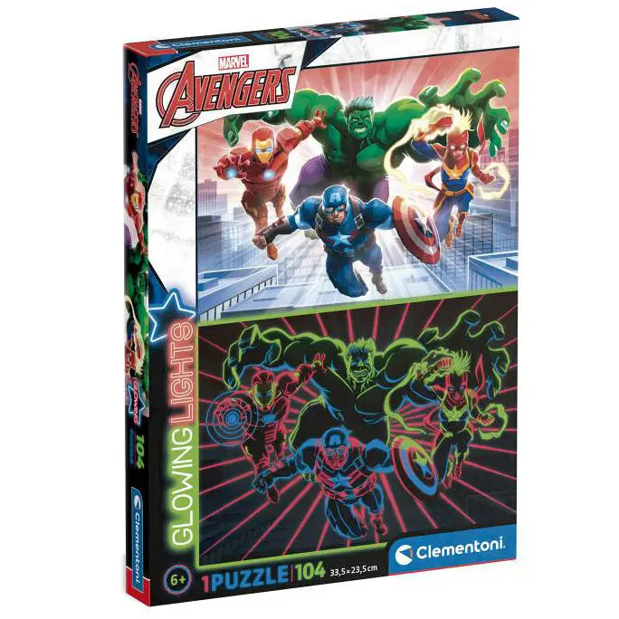Marvel Avengers Svietiace puzzle 104 dielikov produktová fotografia