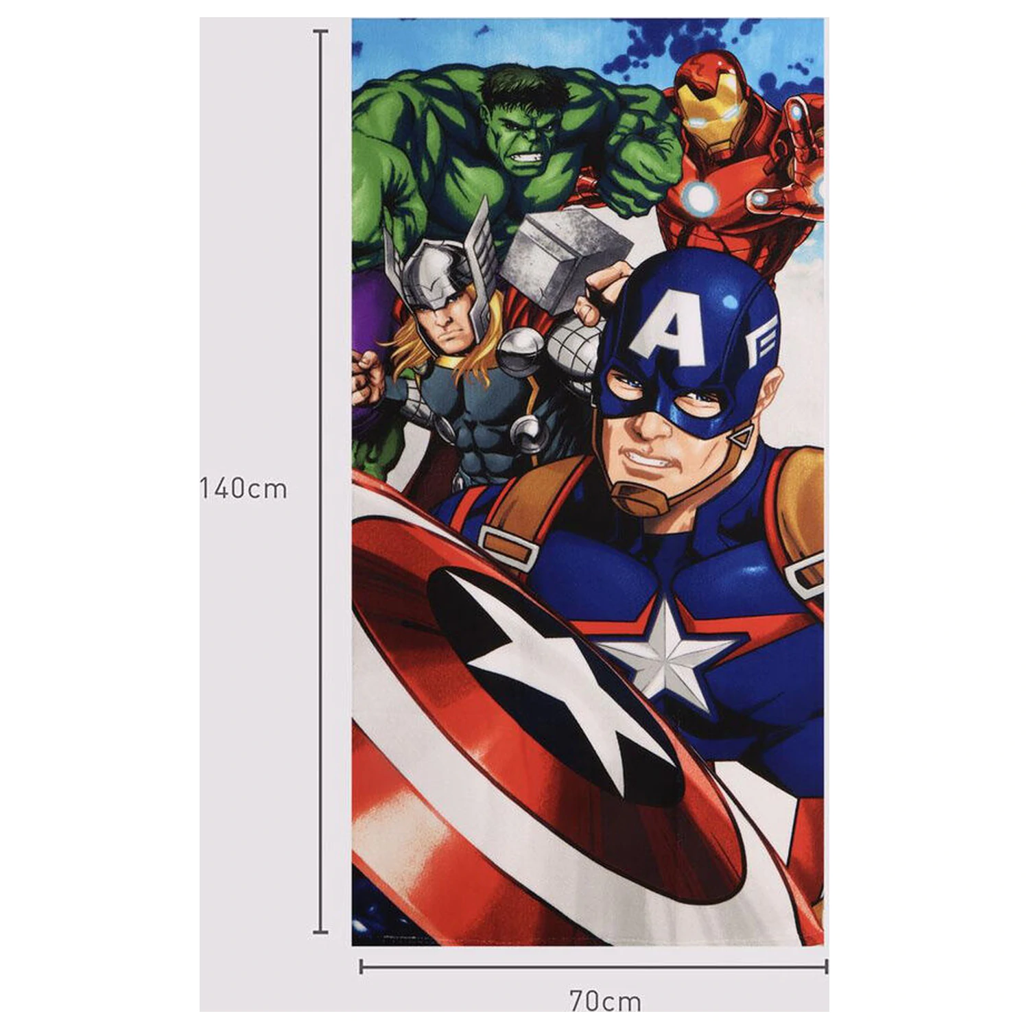 Marvel Avengers mikrovláknová plážová osuška produktová fotografia