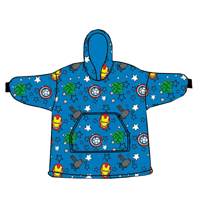 Marvel Avengers oversize sweatshirt kabát gyerekeknek korall termékfotó