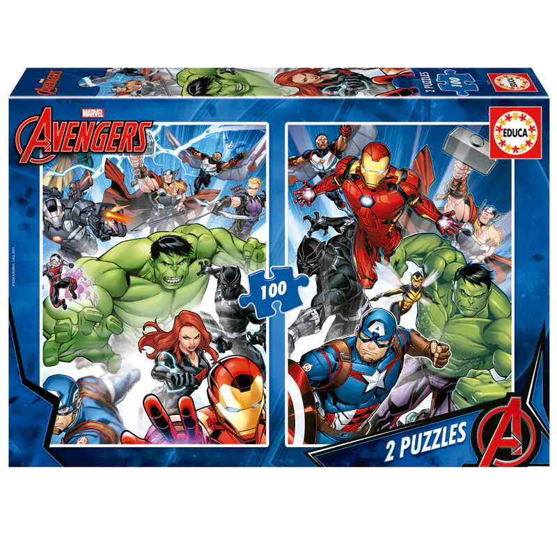 Marvel Avengers puzzle 2x100 dielikov produktová fotografia