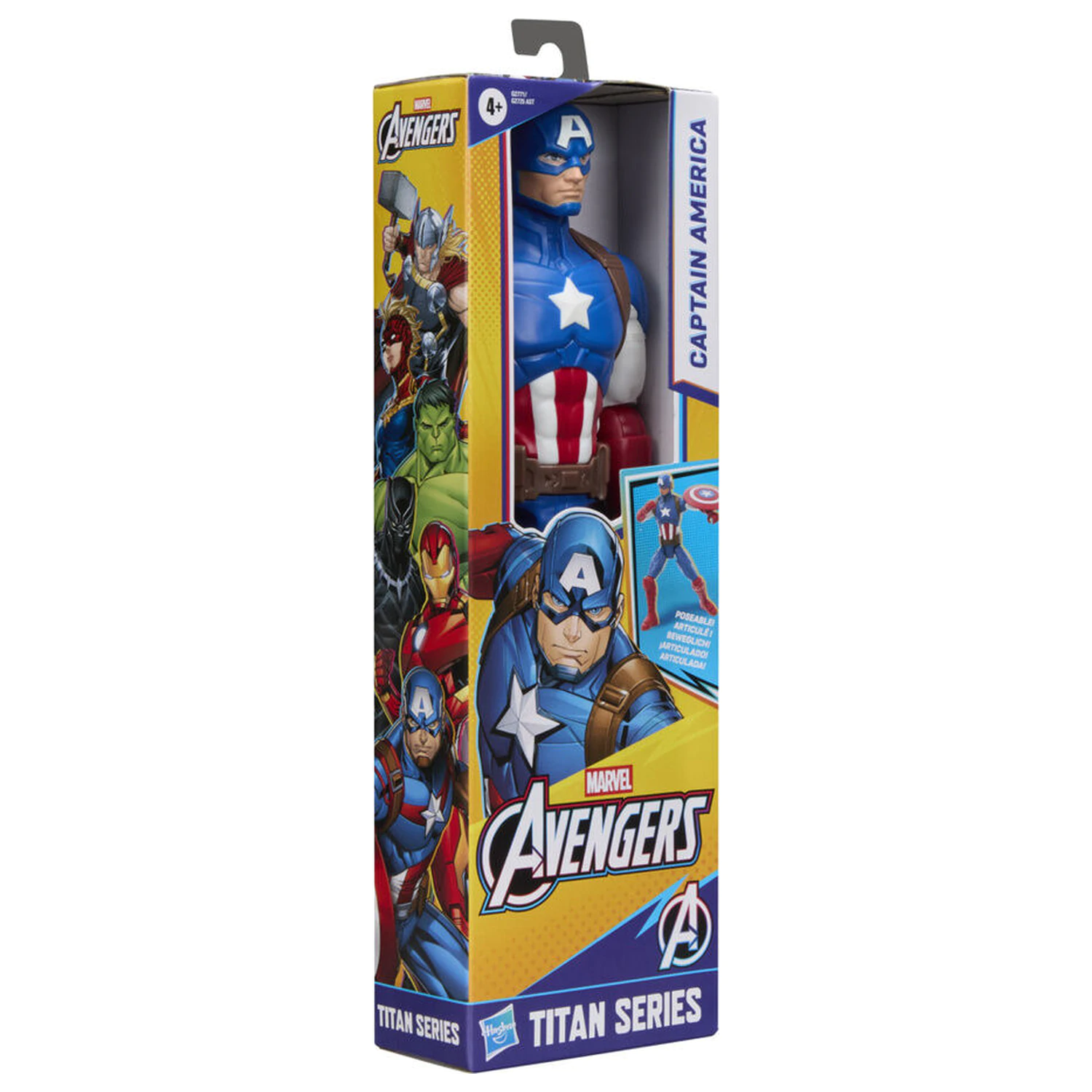 Marvel Avengers Titan Series figúrka Captain America 30cm produktová fotografia