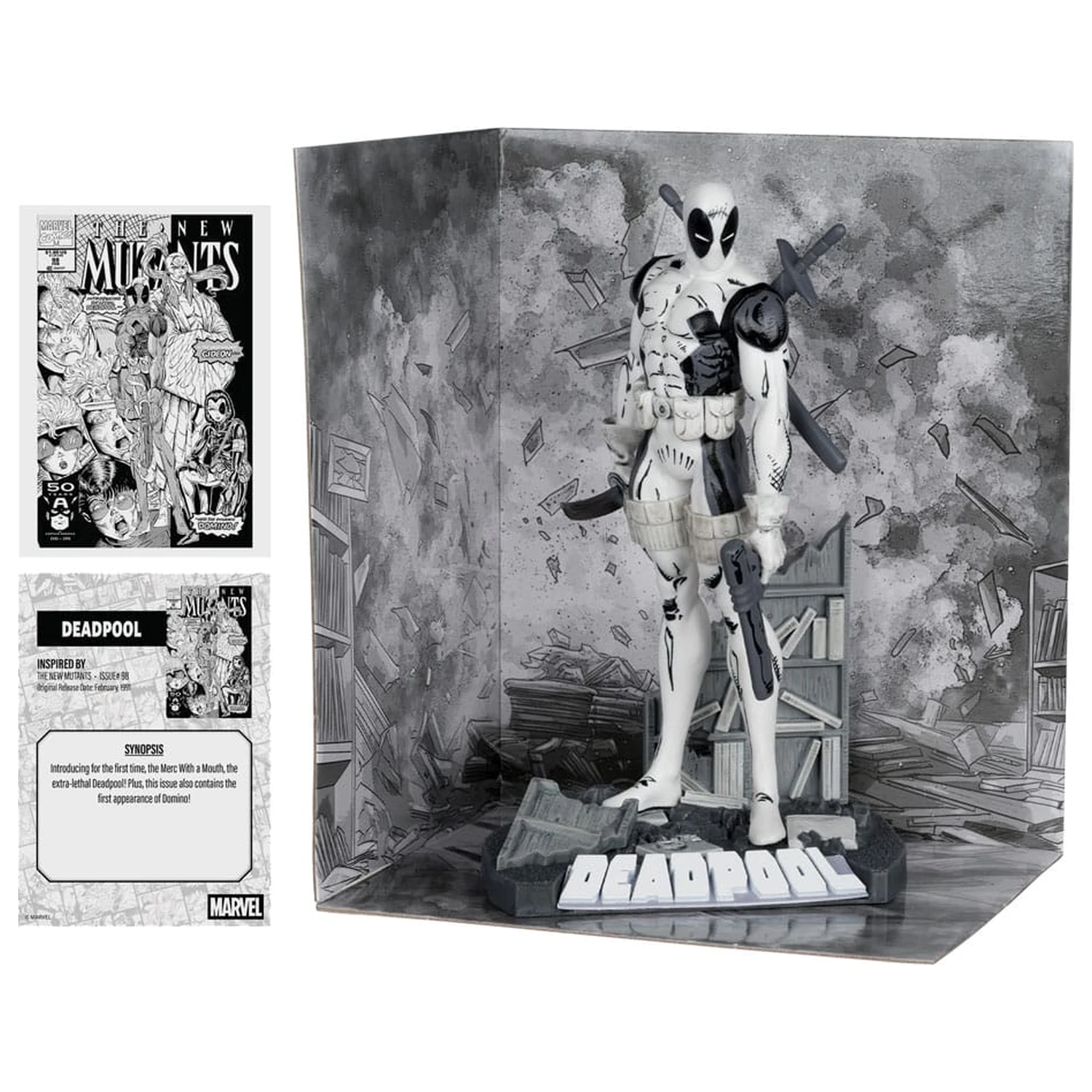 Marvel Collection PVC socha 1/10 Deadpool (The New Mutants #98) (Line Art) (Gold Label) 17 cm produktová fotografia