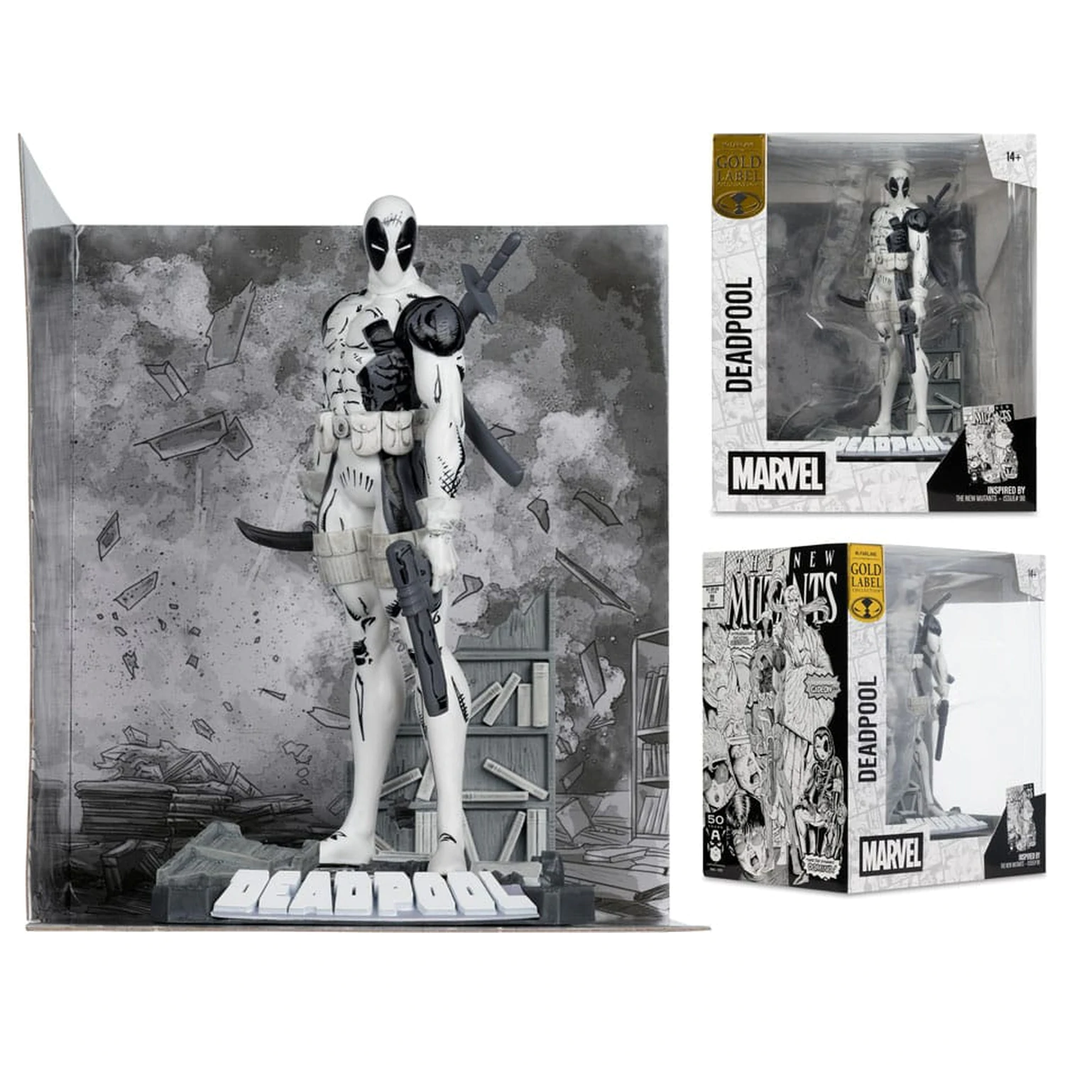 Marvel Collection PVC socha 1/10 Deadpool (The New Mutants #98) (Line Art) (Gold Label) 17 cm produktová fotografia