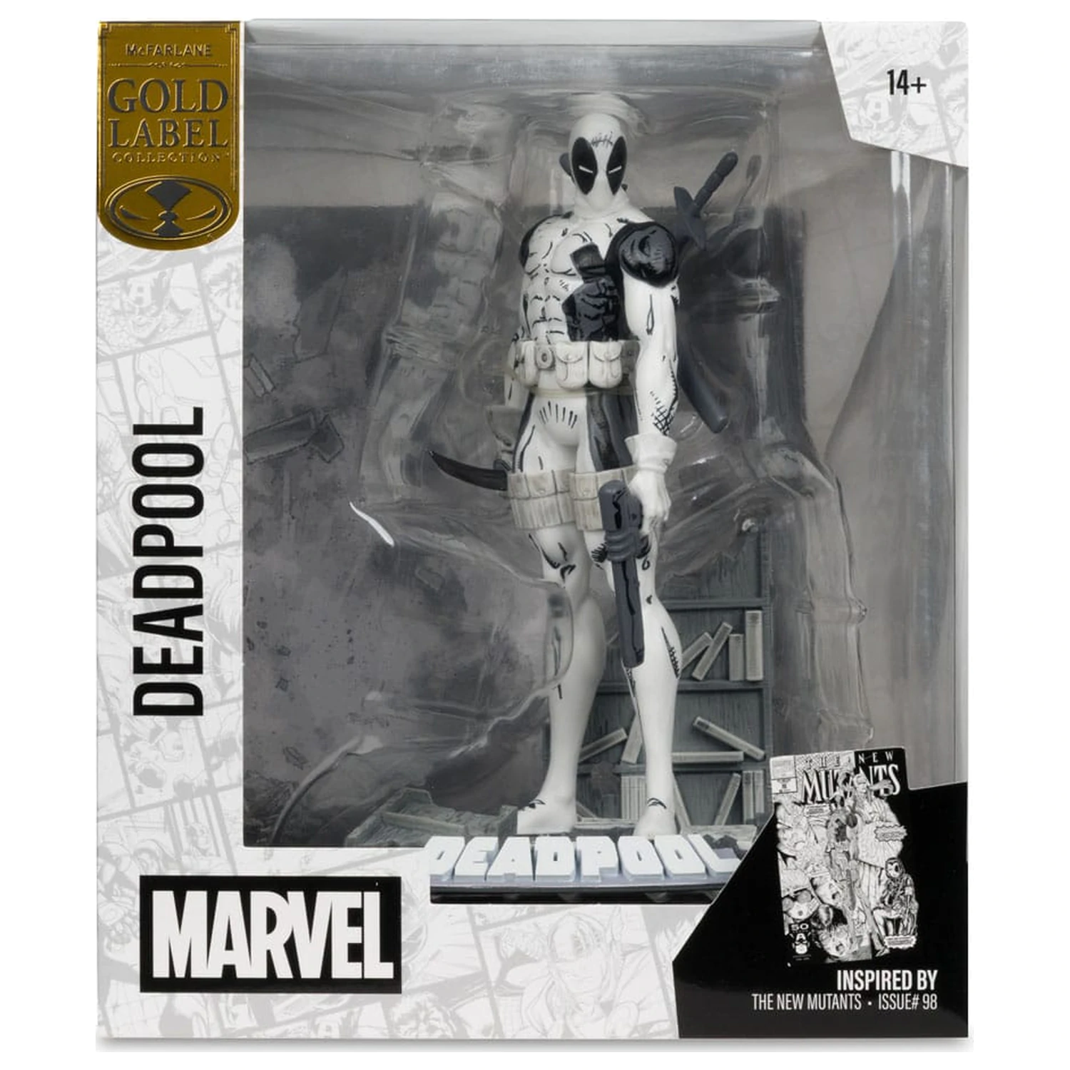 Marvel Collection PVC socha 1/10 Deadpool (The New Mutants #98) (Line Art) (Gold Label) 17 cm produktová fotografia