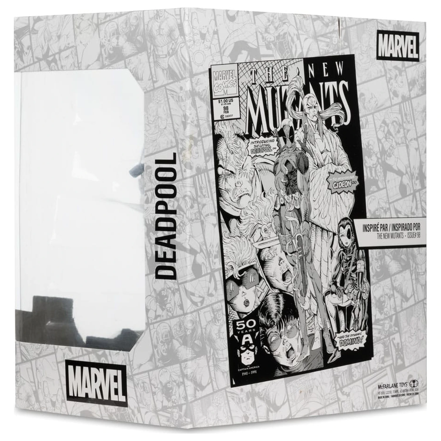 Marvel Collection PVC socha 1/10 Deadpool (The New Mutants #98) (Line Art) (Gold Label) 17 cm produktová fotografia