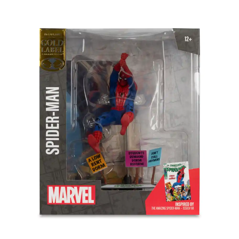 Marvel Collection PVC Socha 1/10 Spider-Man (The Amazing Spider-Man #68) (Gold Label) 15 cm produktová fotografia
