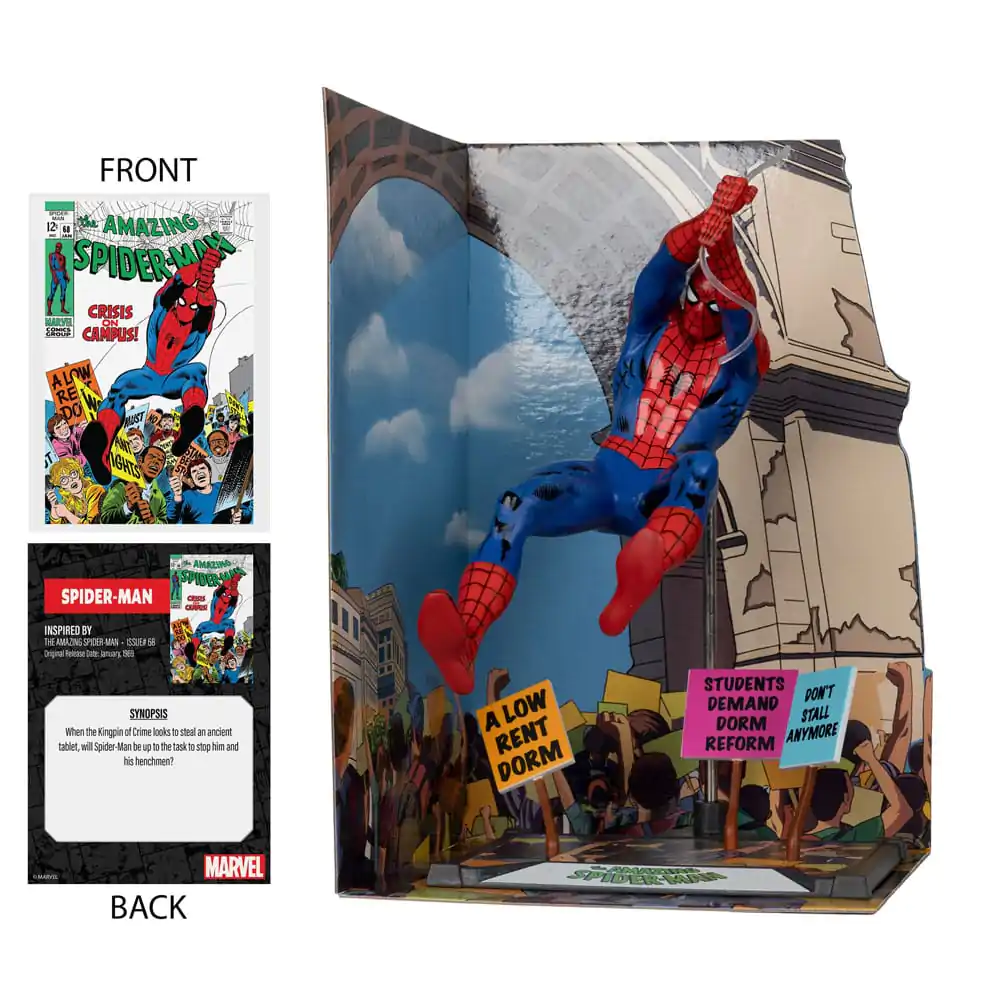 Marvel Collection PVC Socha 1/10 Spider-Man (The Amazing Spider-Man #68) (Gold Label) 15 cm produktová fotografia