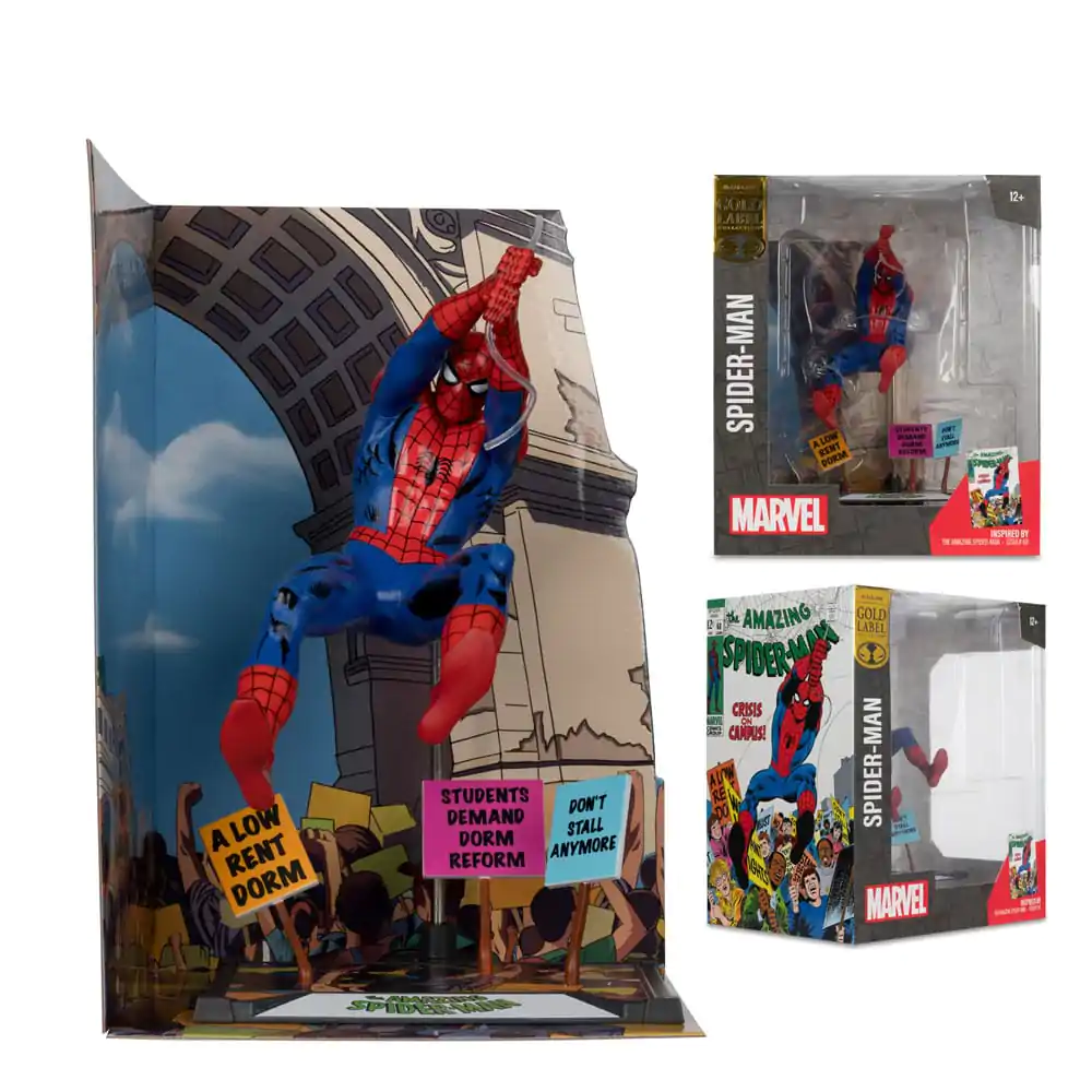 Marvel Collection PVC Socha 1/10 Spider-Man (The Amazing Spider-Man #68) (Gold Label) 15 cm produktová fotografia