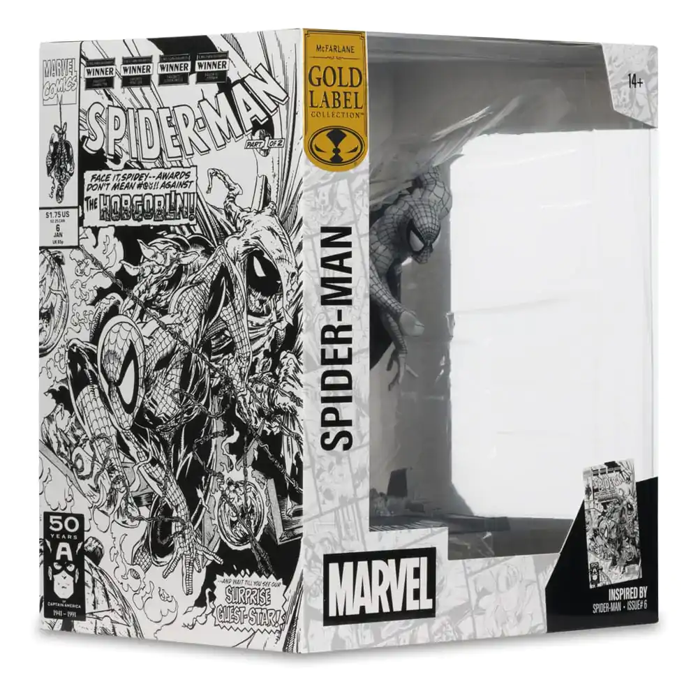 Marvel Collection PVC Socha 1/10 Spider-Man (Spider-Man #6)(Line Art)(Gold Label) 10 cm produktová fotografia