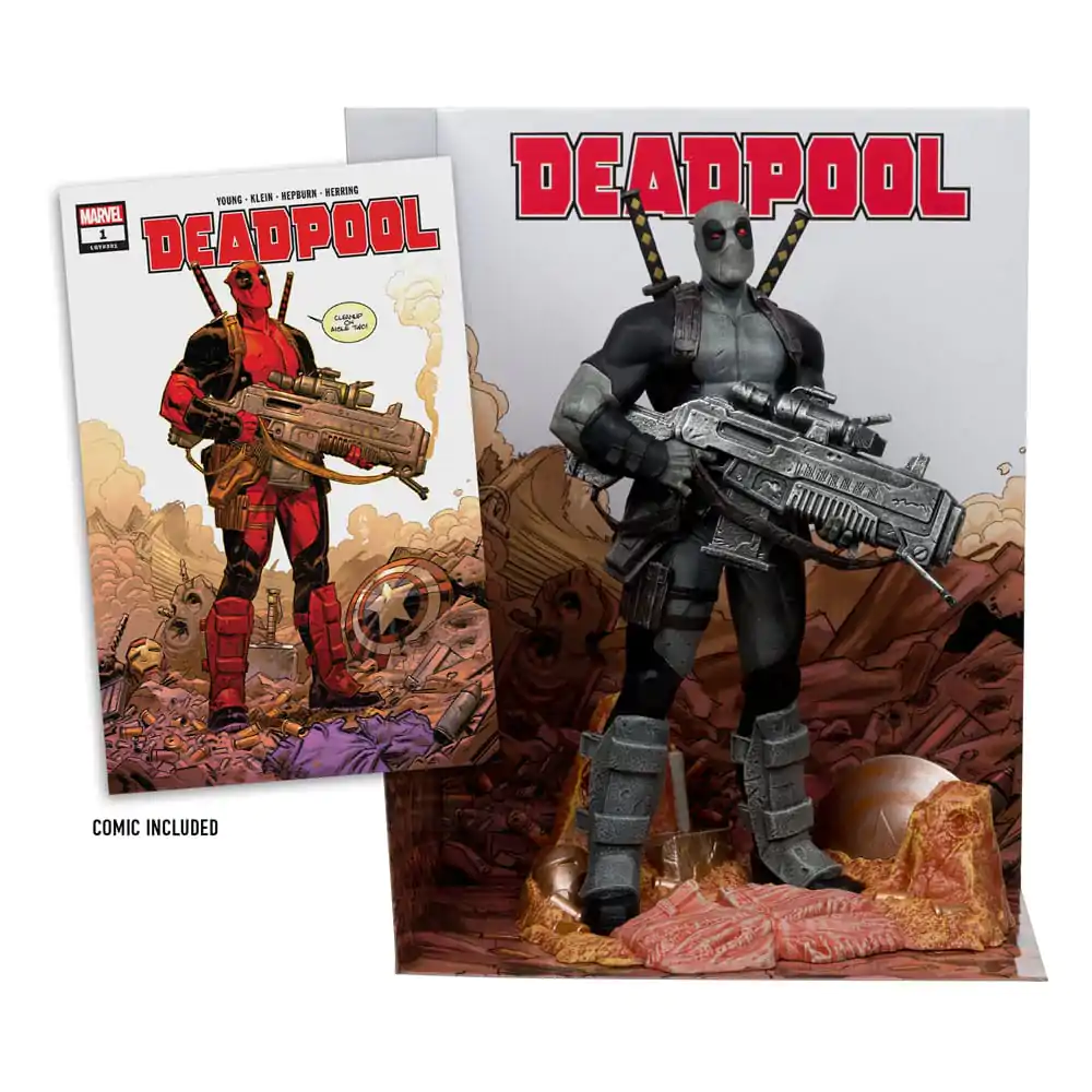 Marvel Collection PVC Socha 1/6 Deadpool (Deadpool #1)(Grey Suit Chase) 27 cm produktová fotografia