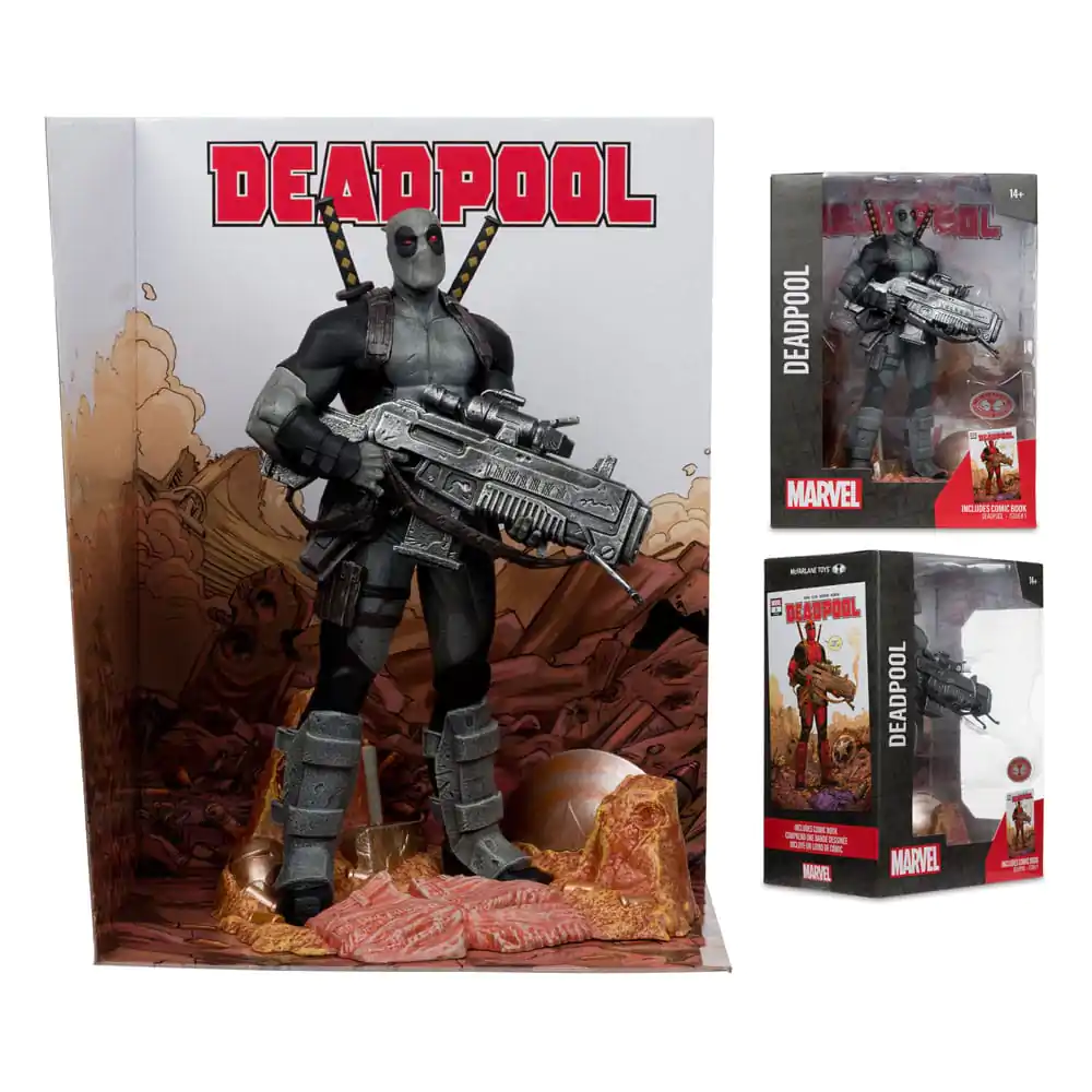 Marvel Collection PVC Socha 1/6 Deadpool (Deadpool #1)(Grey Suit Chase) 27 cm produktová fotografia