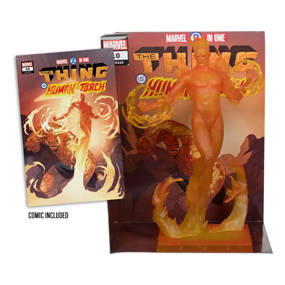 Marvel Collection PVC Socha 1/6 Human Torch (Marvel 2 in 1 #10) 29 cm produktová fotografia