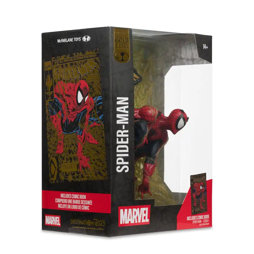 Marvel Collection PVC socha 1/6 Spider-Man (Spider-Man # 1) (Gold Edition) (Gold Label) 15 cm produktová fotografia