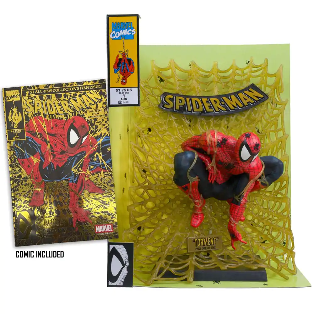 Marvel Collection PVC socha 1/6 Spider-Man (Spider-Man # 1) (Gold Edition) (Gold Label) 15 cm produktová fotografia