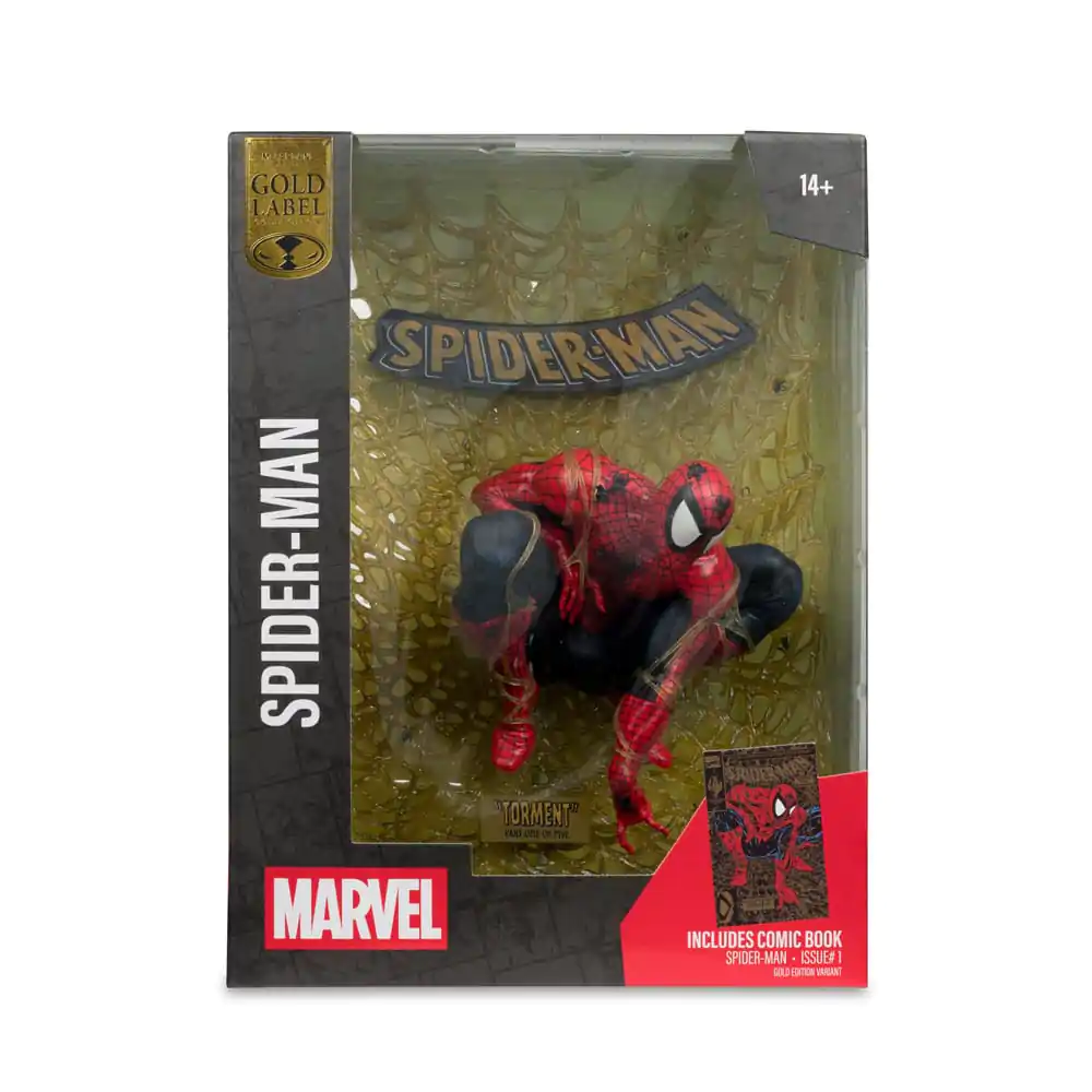Marvel Collection PVC socha 1/6 Spider-Man (Spider-Man # 1) (Gold Edition) (Gold Label) 15 cm produktová fotografia