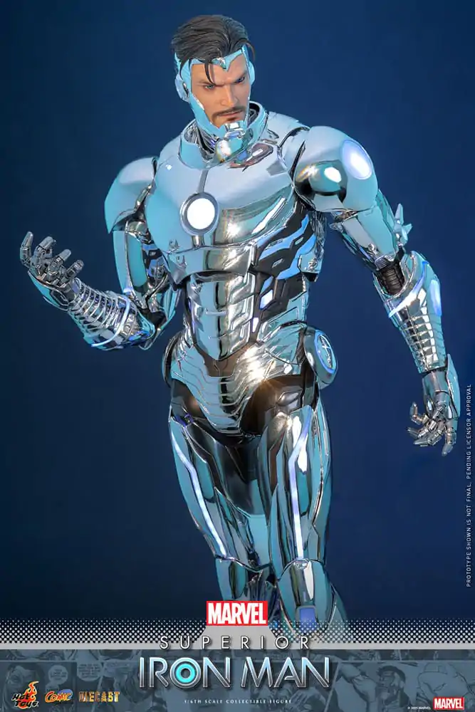 Marvel Comic Diecast Masterpiece akčná figúrka 1/6 Superior Iron Man 32 cm produktová fotografia