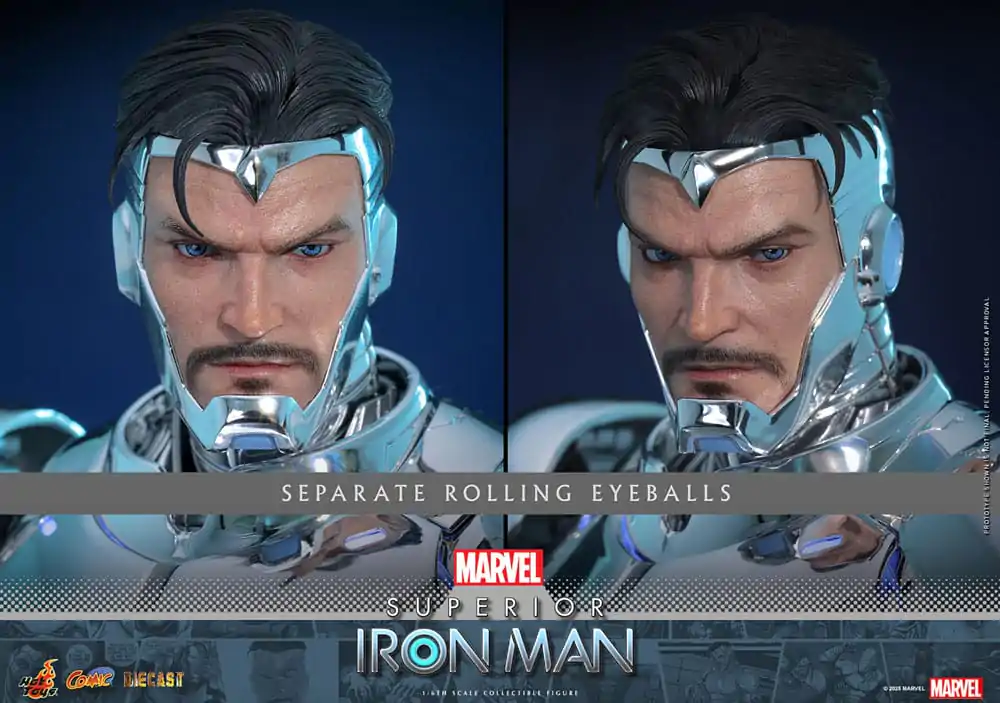 Marvel Comic Diecast Masterpiece akčná figúrka 1/6 Superior Iron Man 32 cm produktová fotografia