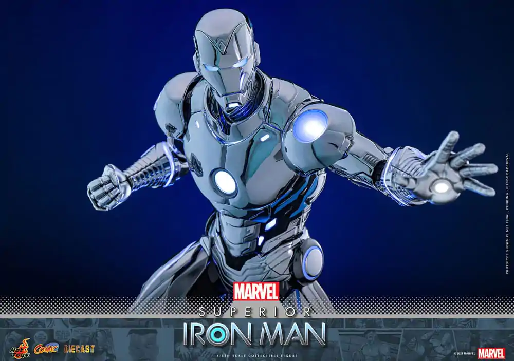 Marvel Comic Diecast Masterpiece akčná figúrka 1/6 Superior Iron Man 32 cm produktová fotografia