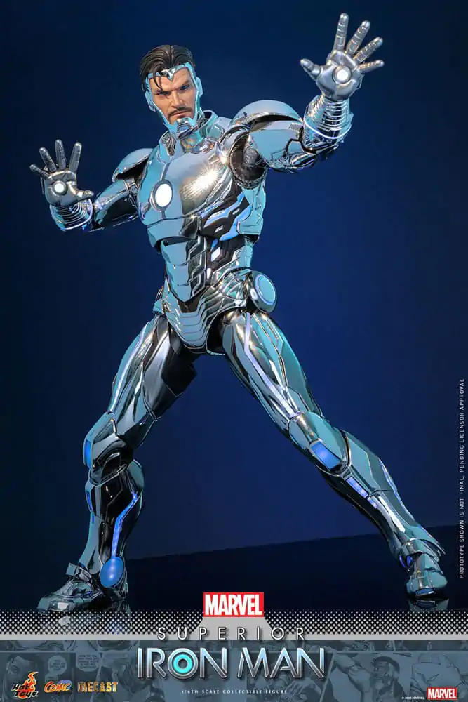 Marvel Comic Diecast Masterpiece akčná figúrka 1/6 Superior Iron Man 32 cm produktová fotografia