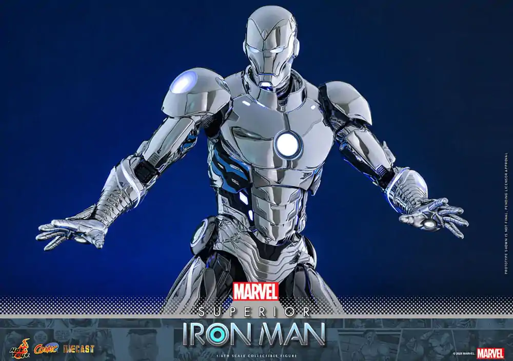 Marvel Comic Diecast Masterpiece akčná figúrka 1/6 Superior Iron Man 32 cm produktová fotografia