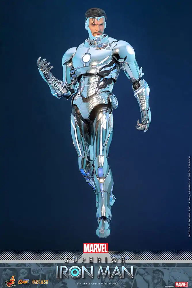 Marvel Comic Diecast Masterpiece akčná figúrka 1/6 Superior Iron Man 32 cm produktová fotografia