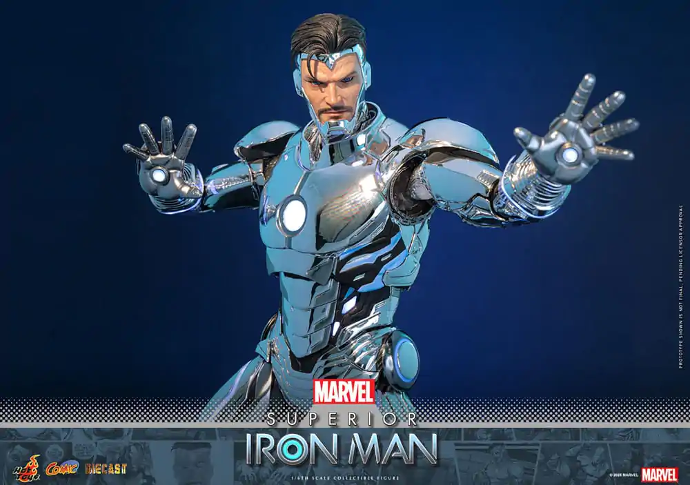 Marvel Comic Diecast Masterpiece akčná figúrka 1/6 Superior Iron Man 32 cm produktová fotografia