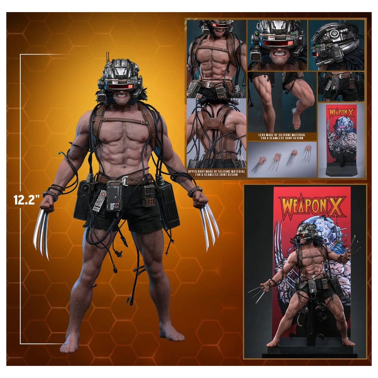Marvel Comic Masterpiece akčná figúrka 1/6 Weapon X 31 cm produktová fotografia