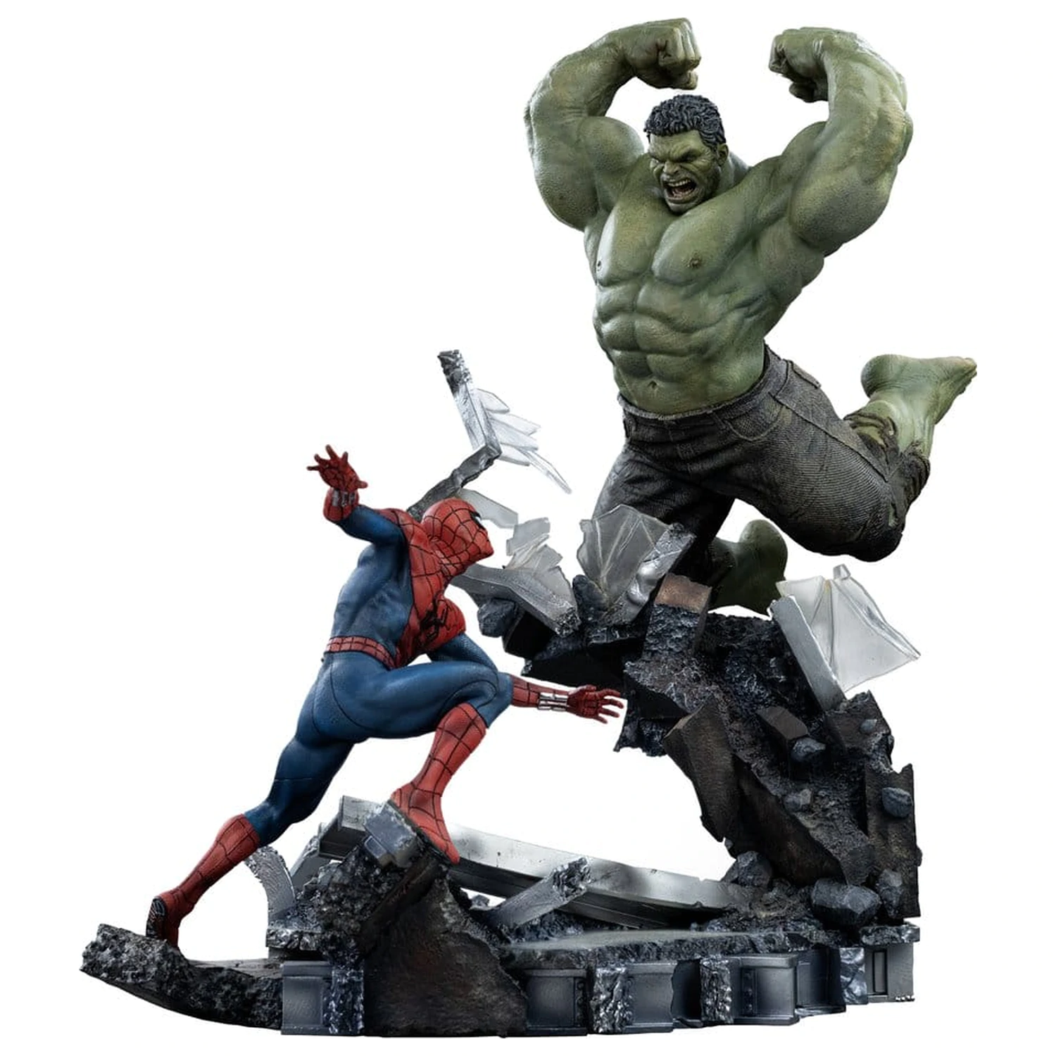 Marvel Comics Art Scale Socha 1/10 Spider-Man vs Hulk 38 cm produktová fotografia