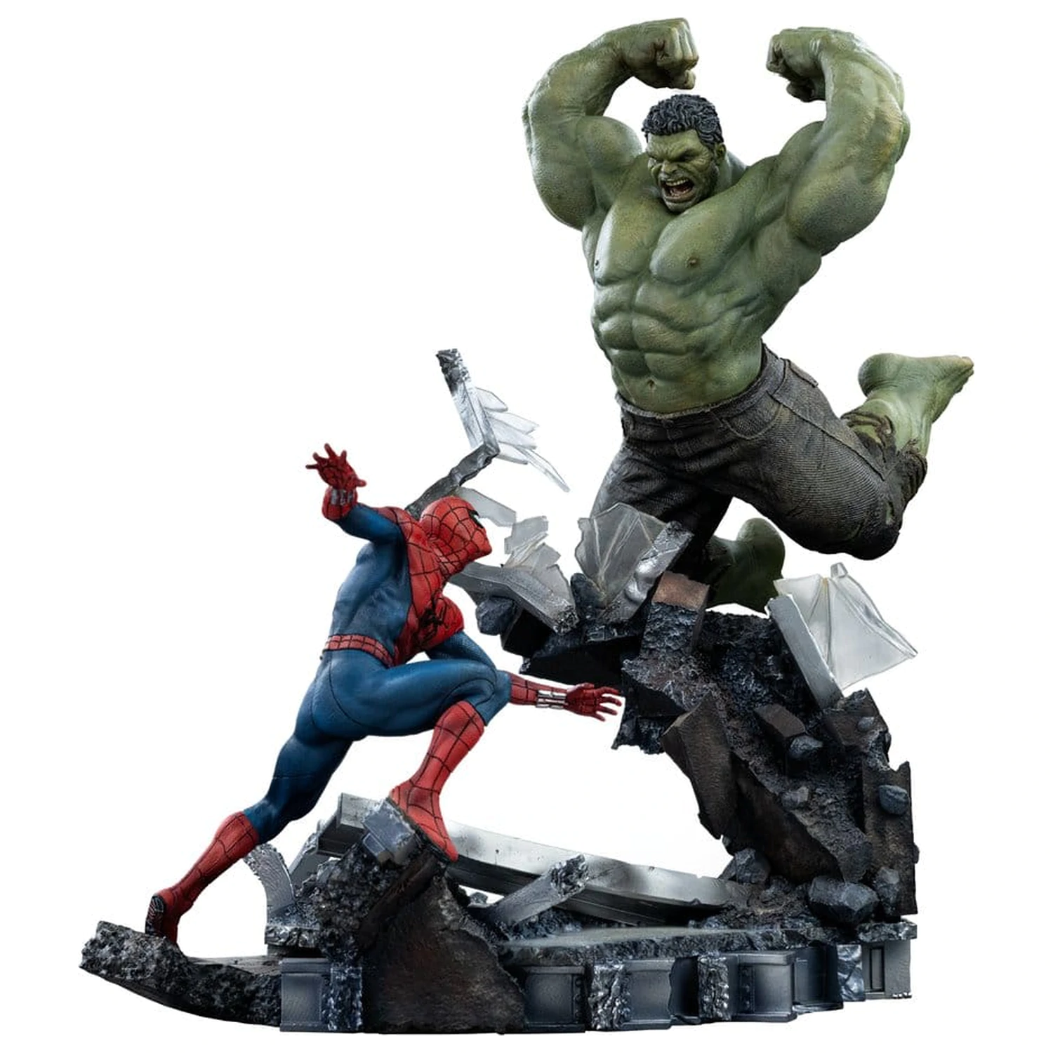 Marvel Comics Art Scale Socha 1/10 Spider-Man vs Hulk 38 cm produktová fotografia