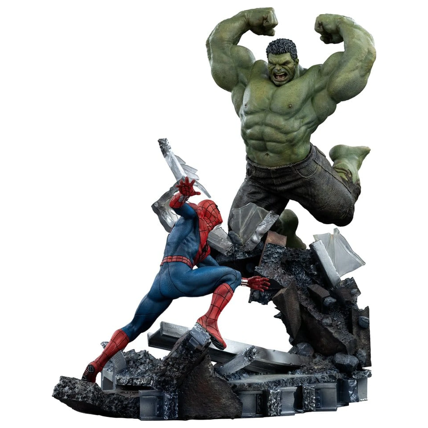 Marvel Comics Art Scale Socha 1/10 Spider-Man vs Hulk 38 cm produktová fotografia