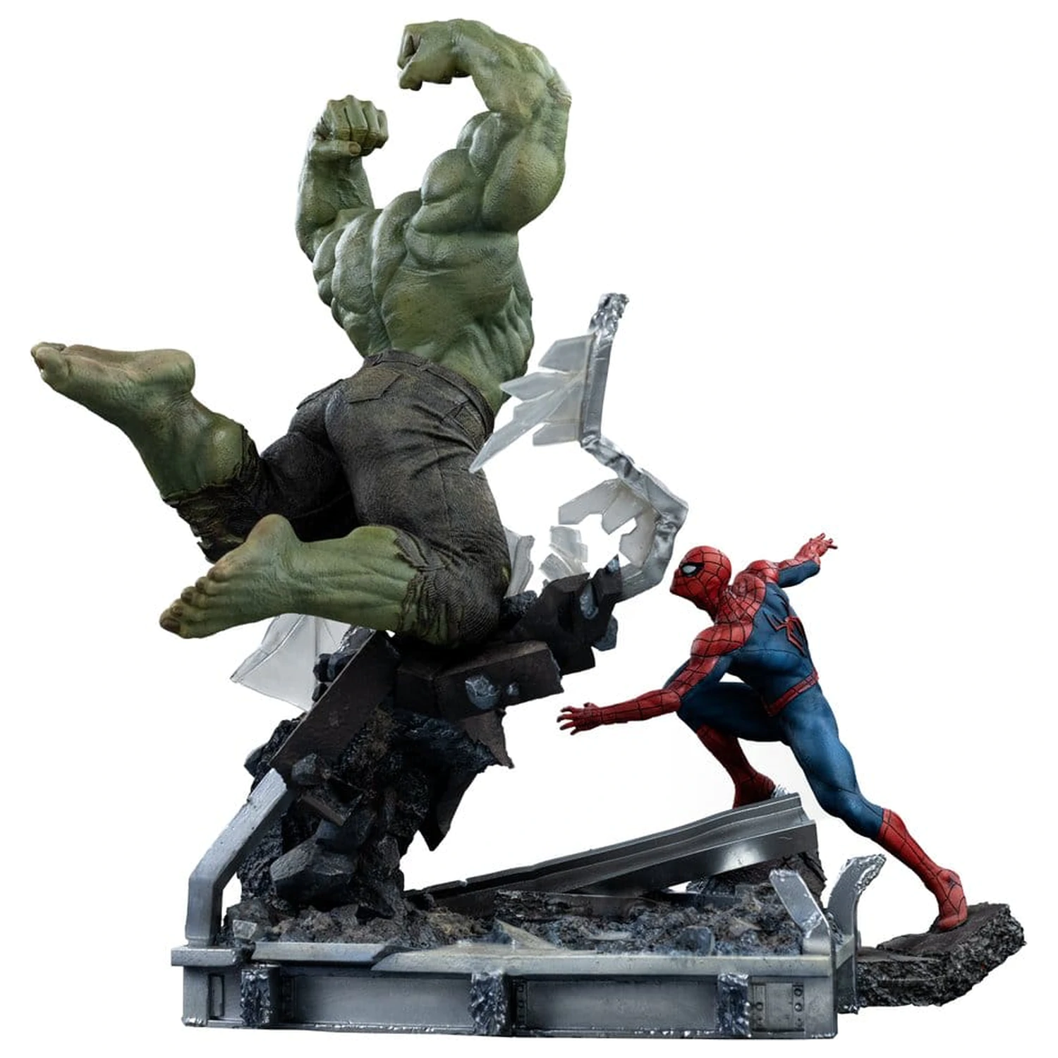 Marvel Comics Art Scale Socha 1/10 Spider-Man vs Hulk 38 cm produktová fotografia