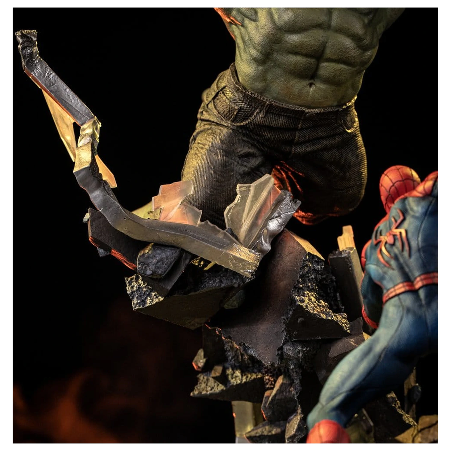 Marvel Comics Art Scale Socha 1/10 Spider-Man vs Hulk 38 cm produktová fotografia