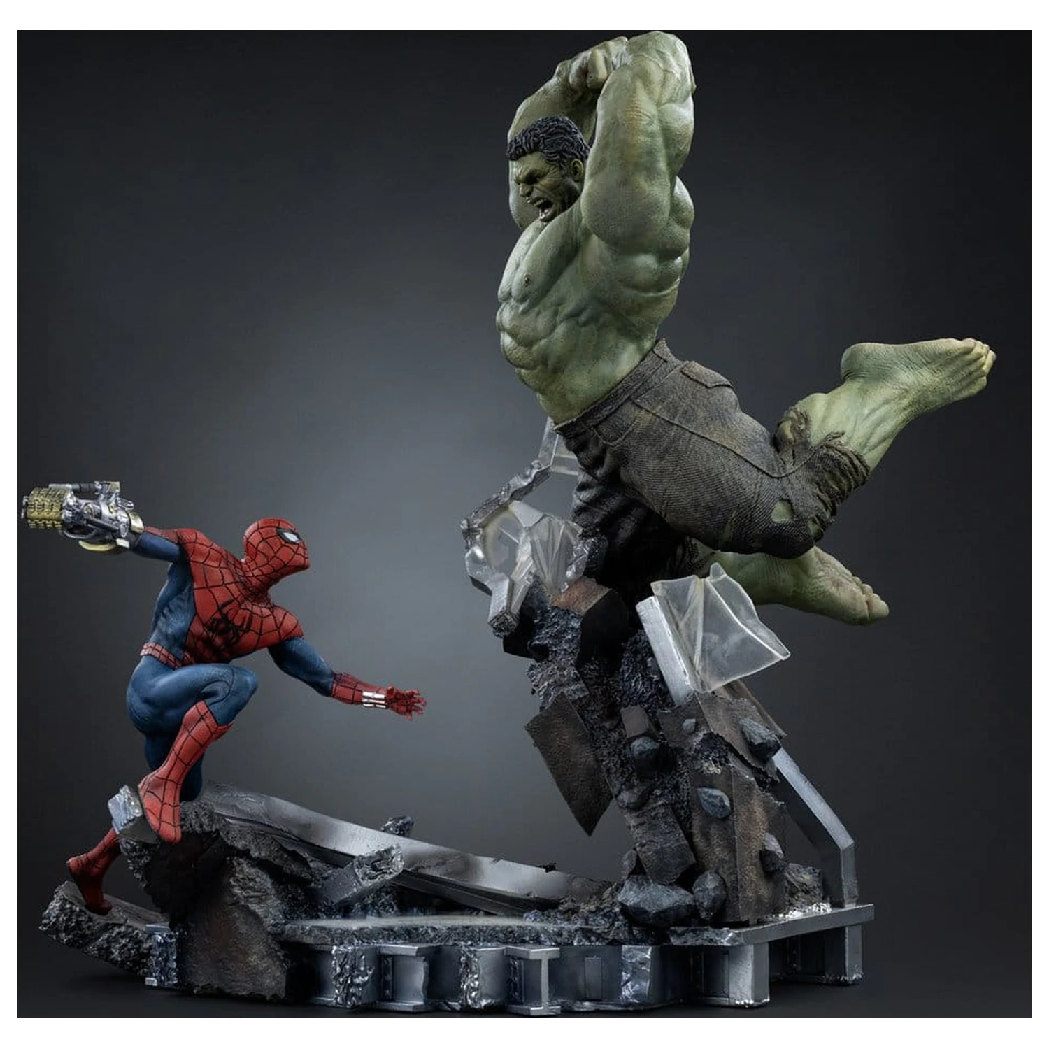 Marvel Comics Art Scale Socha 1/10 Spider-Man vs Hulk 38 cm produktová fotografia