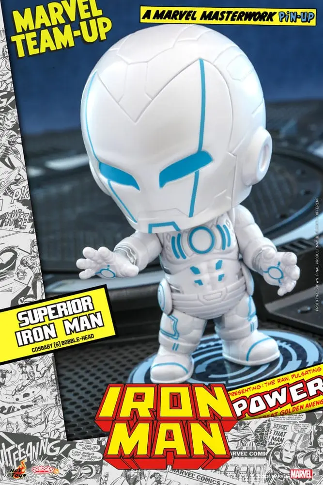 Marvel Comics Cosbaby (S) Mini figúrka Superior Iron Man 10 cm termékfotó